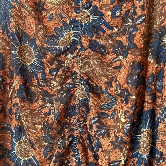 NWT REVOLVE X HOUSE HARLOW Floral Ruched Draped Sleeveless Bodycon Midi Dress L - Picture 5 of 9